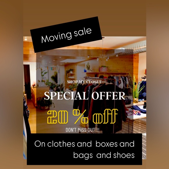 Sale on all CLOTHES BAGS SHOES BOXES🌸🌸🌸20% 🌸TAKE AN ADDITIONAL 20% off
